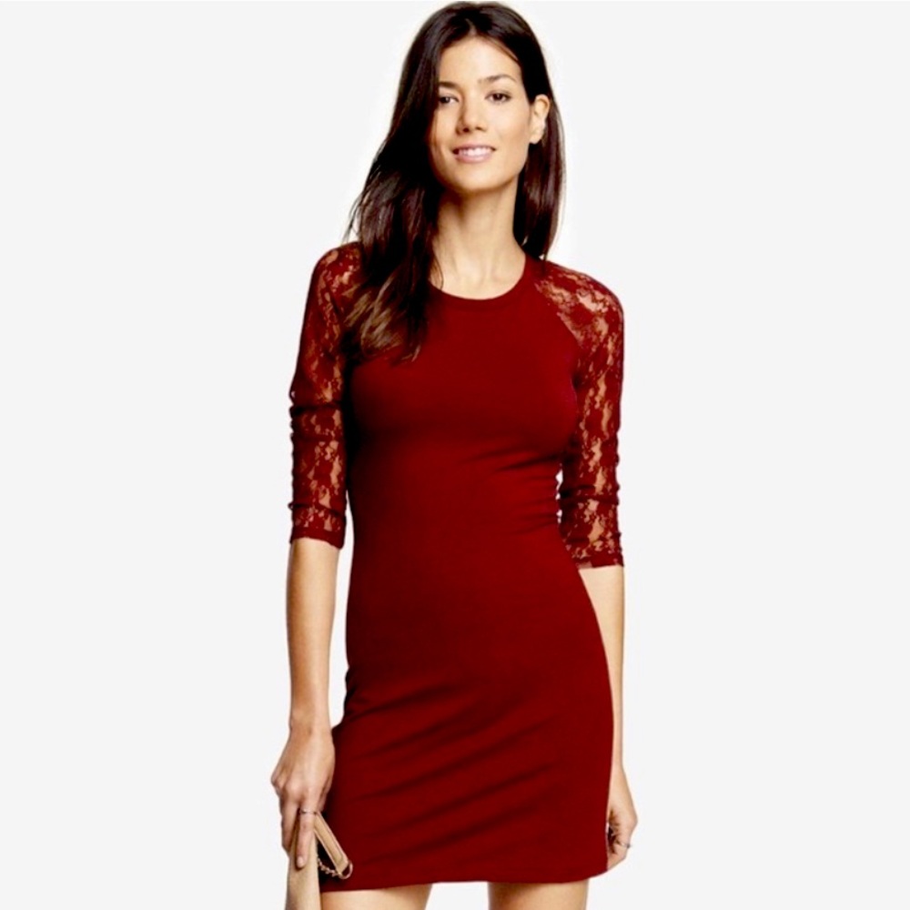 Express Lace Sleep Bodycon Dress
